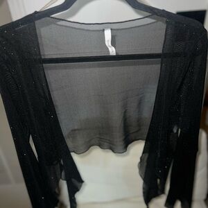 Chocolate Black Sheer Cardigan
